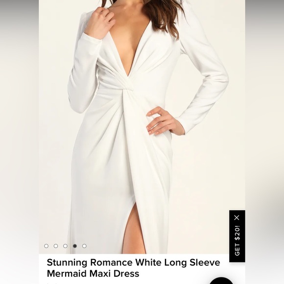 Lulu’s Stunning Romance White Maxi Dress - Picture 3 of 8